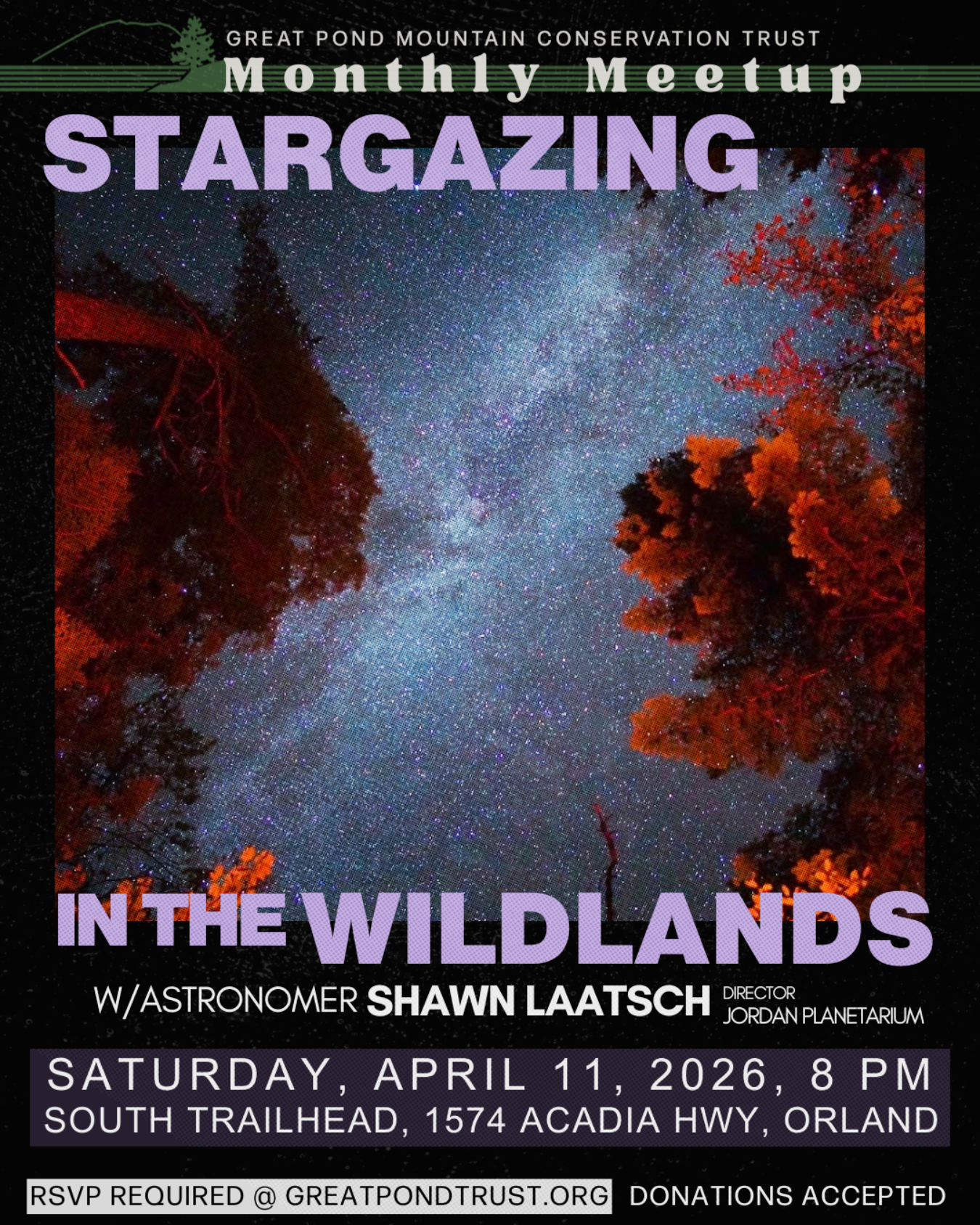 4/11/2026 Stargazing In The Wildlands | GPMCT Monthly Meetup - Poster