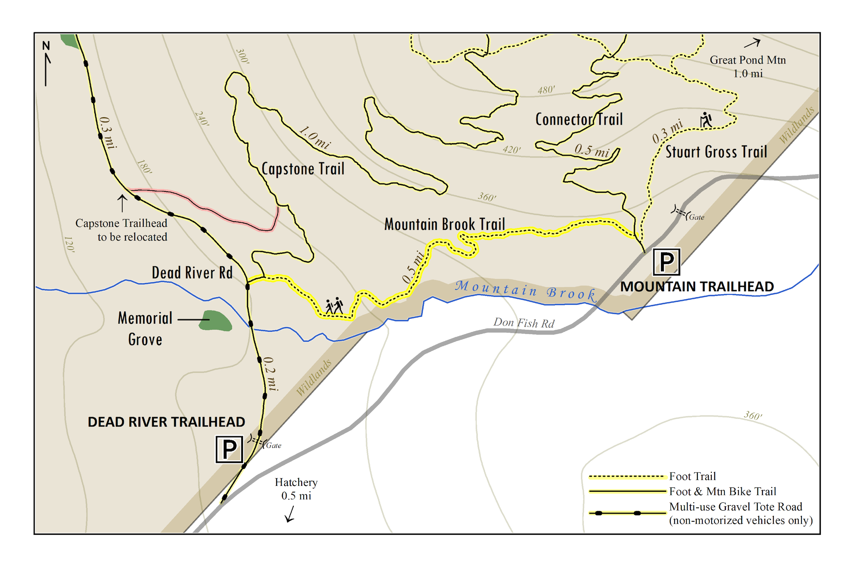 Mountain Brook Trail Map